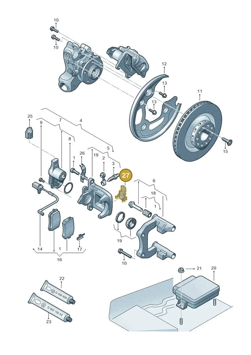 4G0615191 — Audi RS6 Avant (2013-2018) diagram 696615650, position 27