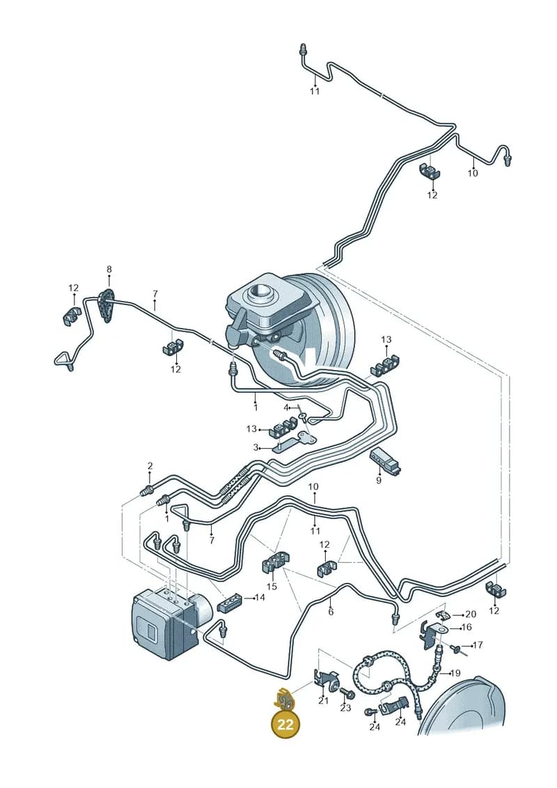 4G0616274B — Audi RS6 Avant (2013-2018) diagram 711611200, position 22
