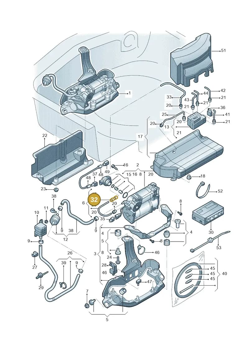 4G0616829 — Audi A6 1.8 (2015-2019) diagram 887616030, position 32