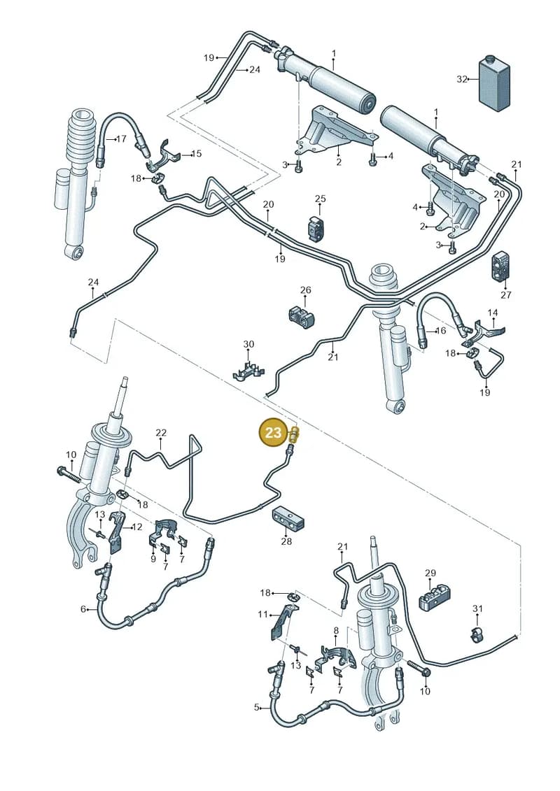 4G0616868 — Audi RS6 Avant (2013-2018) diagram 758616400, position 23