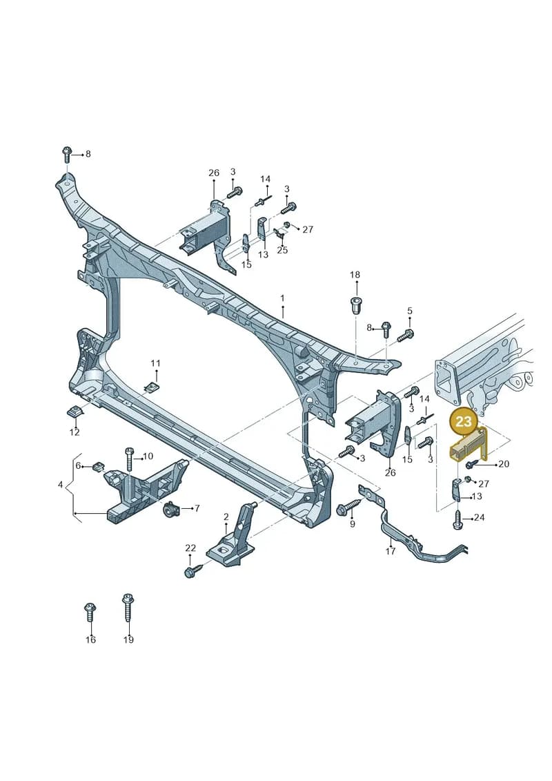 4G0805528A — Audi RS6 Avant (2013-2018) diagram 758805000, position 23