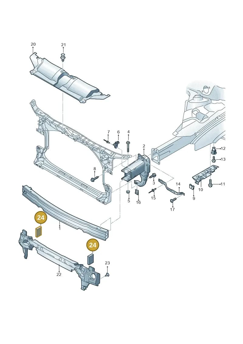 4G0807550L — Audi A6 (2014-2018) diagram 798807000, position 24