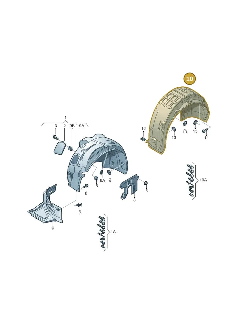4G0810172A — Audi A6 Avant (2012-2018) diagram 717821500, position 10