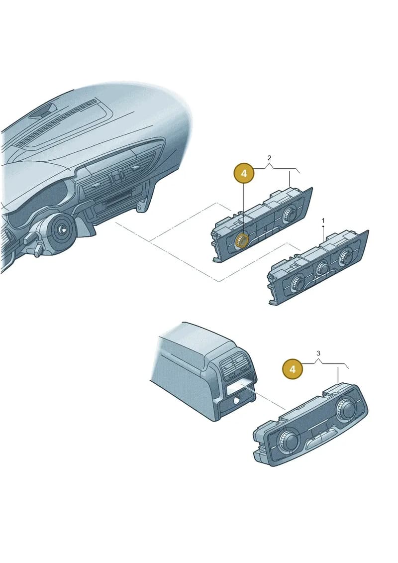 4G0819129 — Audi A7 Sportback (2014-2018) diagram 711820100, position 4