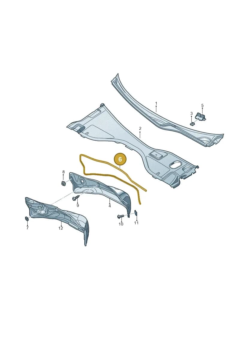4G0819532A — Audi RS6 Avant (2013-2018) diagram 758819000, position 6