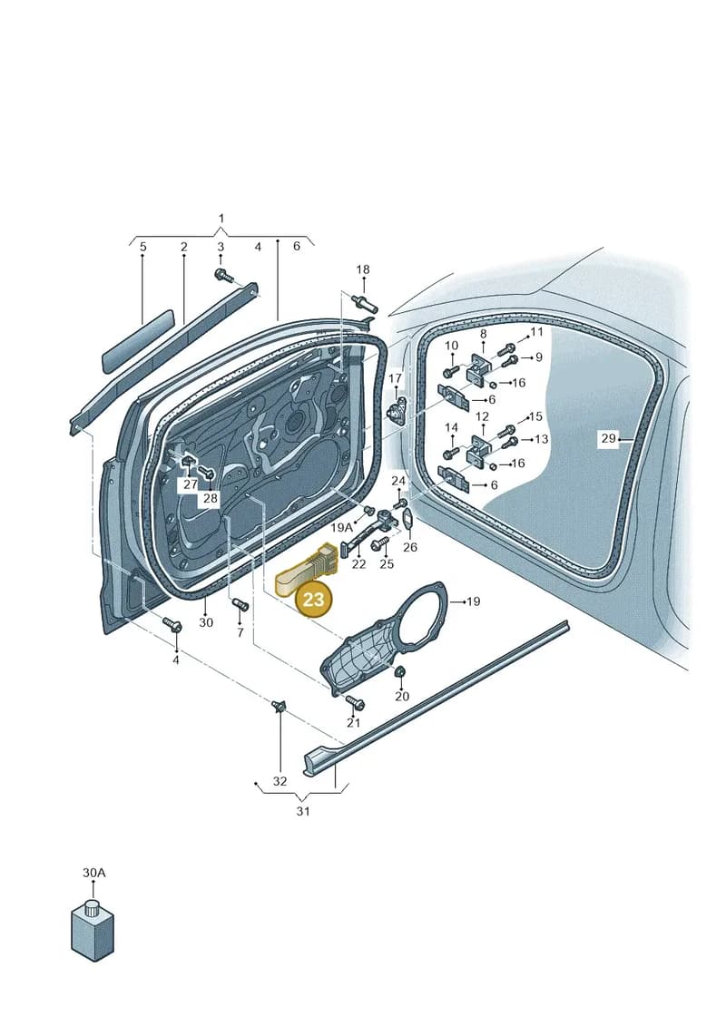 4G0837267 — Audi RS6 Avant (2013-2018) diagram 758831100, position 23