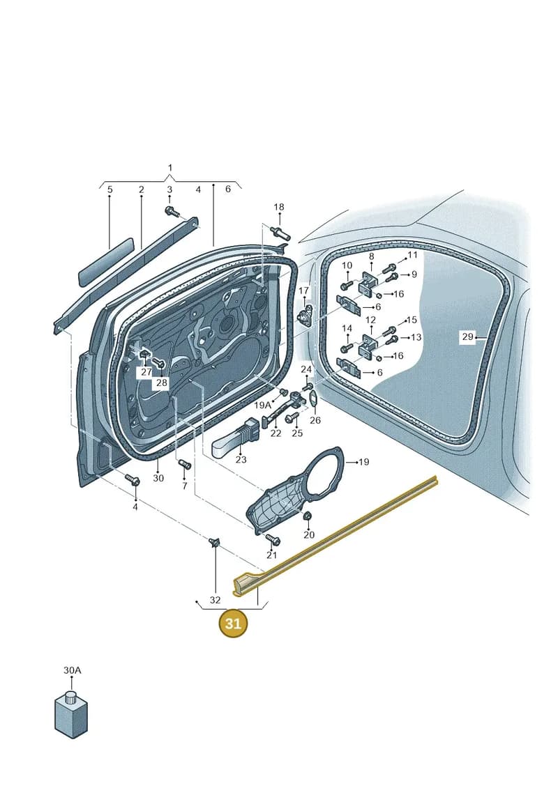 4G0837717 — Audi RS6 Avant (2013-2018) diagram 758831100, position 31