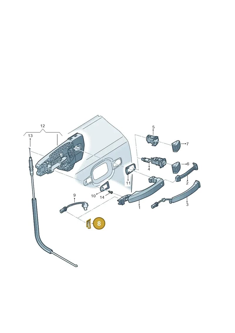 4G0837875 — Audi Q7 (2015-2025) diagram 859837000, position 8