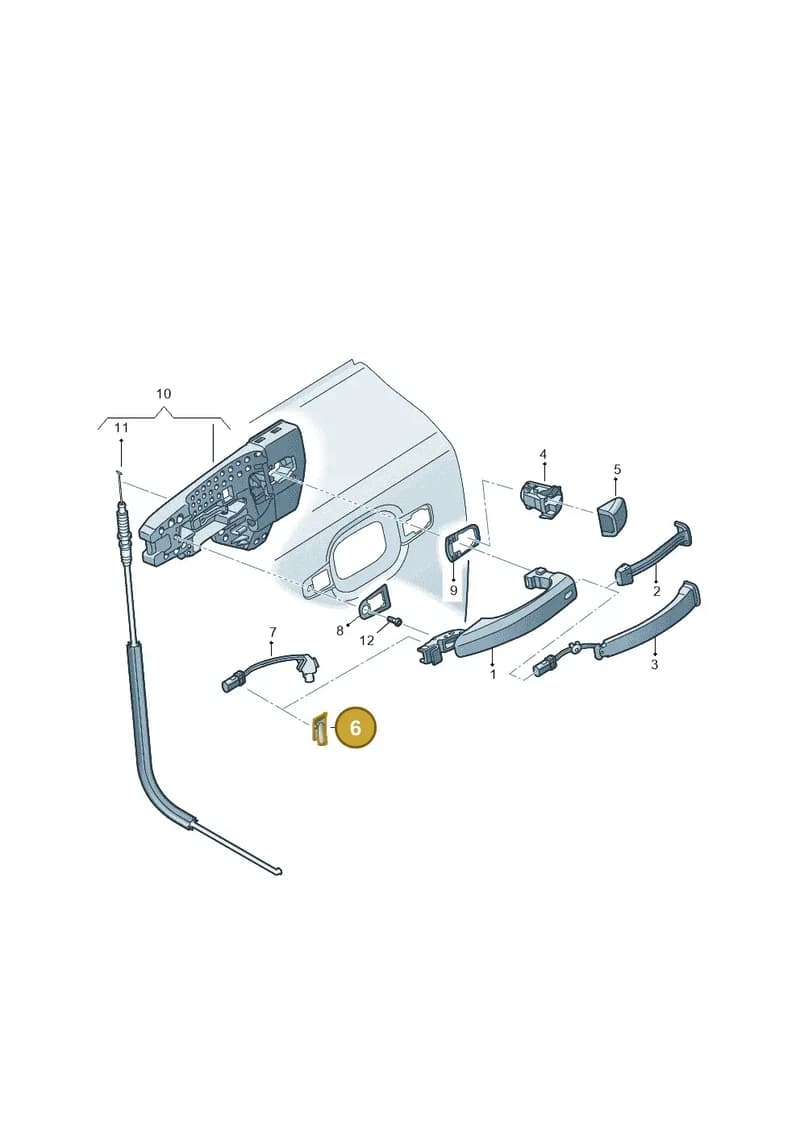 4G0837876 — Audi Q7 (2015-2025) diagram 859839000, position 6