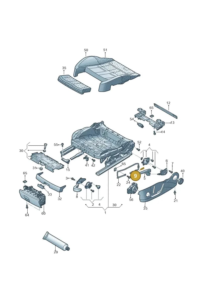 4G0881279B — Audi RS3 Limousine (2017-2020) diagram 858881000, position 9