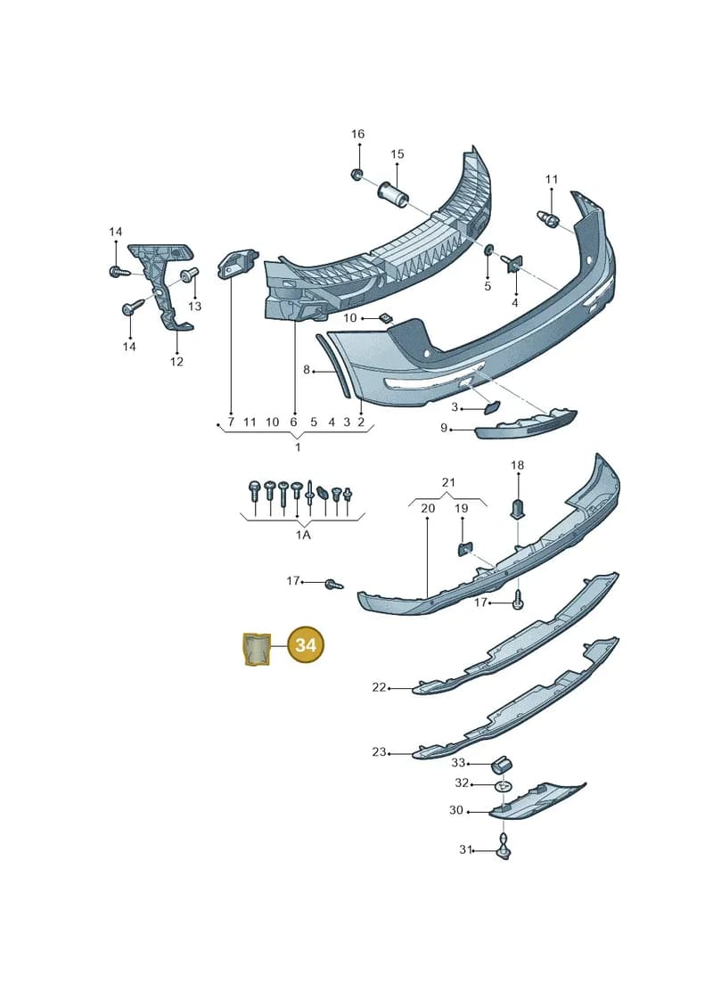 4G0898956A — Audi Q5 (2009-2018) diagram 687807085, position 34