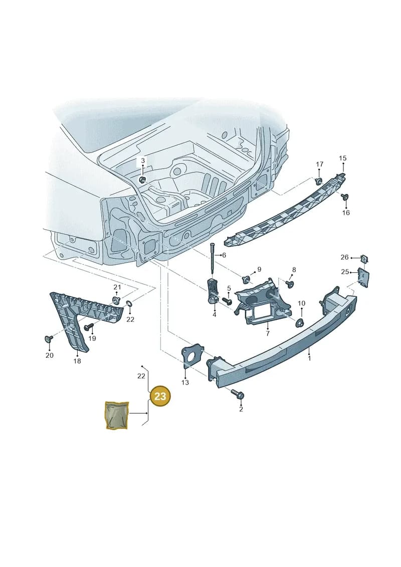 4G0898956A — Audi A6 2.0 tdi (2010-2015) diagram 717807510, position 23