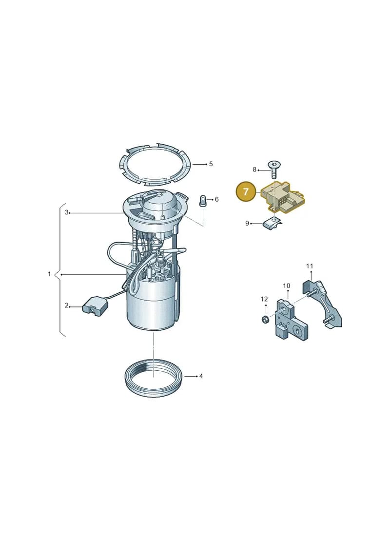 4G0906093J — Audi Q5 qu. 2.0 TDI (2012-2017) diagram 751919300, position 7