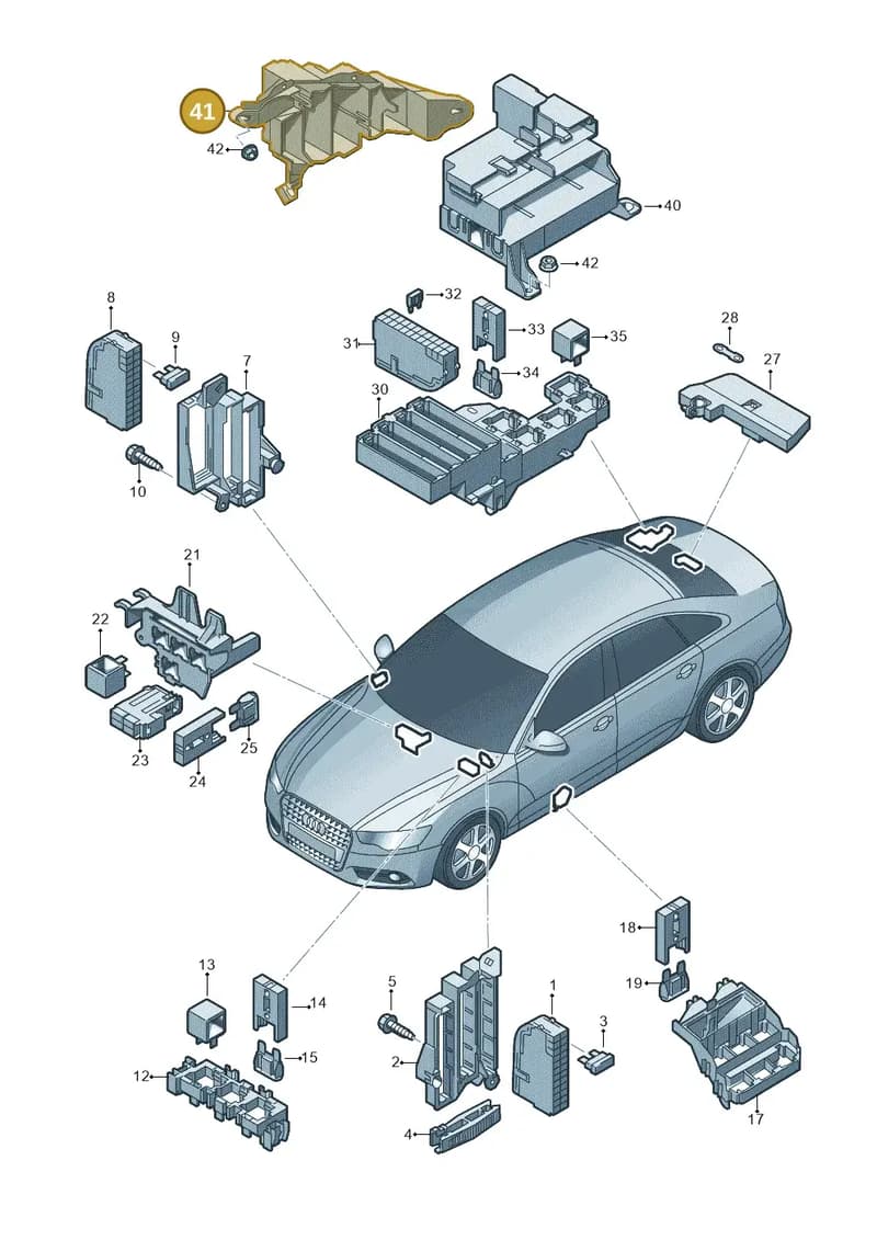4G0907297C — Audi A6 (2014-2018) diagram 717937000, position 41