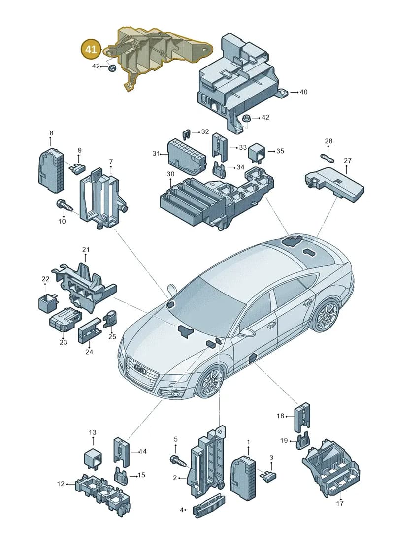 4G0907297C — Audi RS7 Sportback (2013-2018) diagram 765937000, position 41