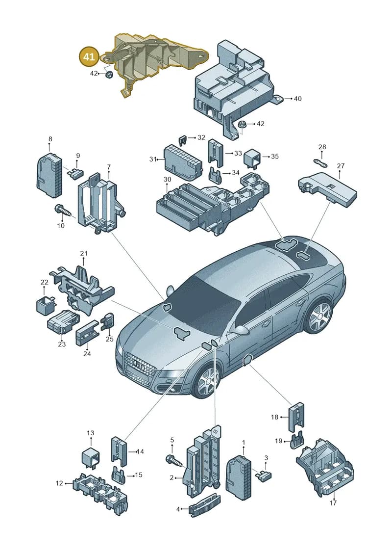 4G0907297C — Audi A7 Sportback (2014-2018) diagram 711937000, position 41