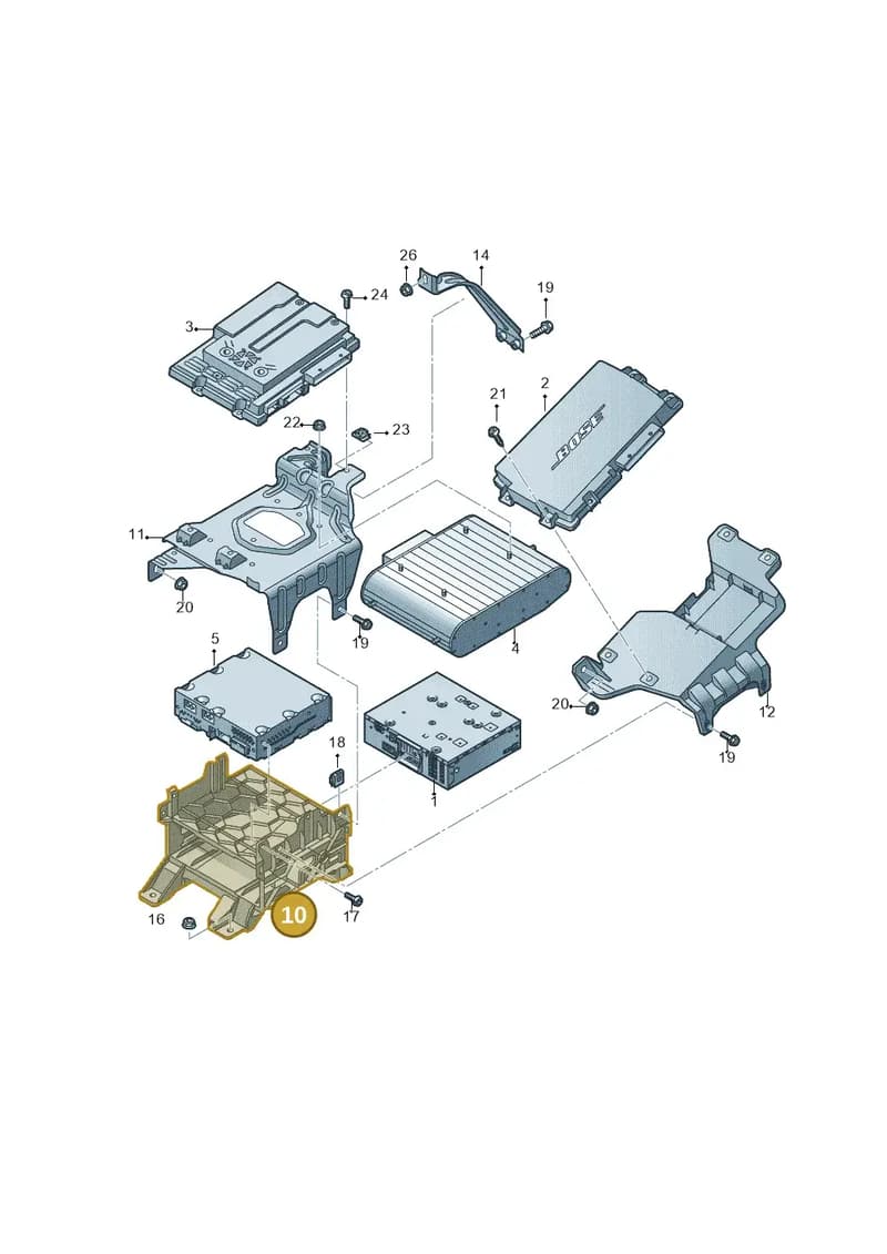 4G0907324C — Audi RS7 Sportback (2013-2018) diagram 765035400, position 10