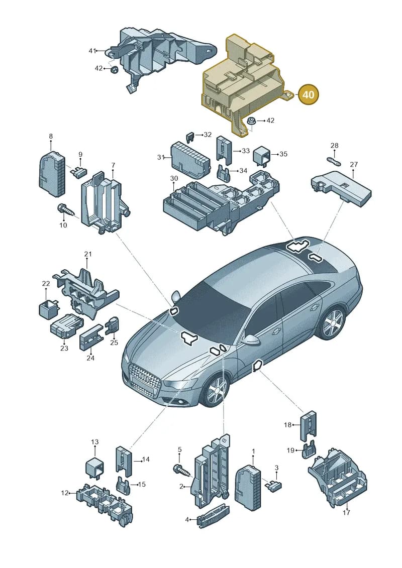 4G0907392 — Audi A6 2.0 tdi (2010-2015) diagram 717937000, position 40