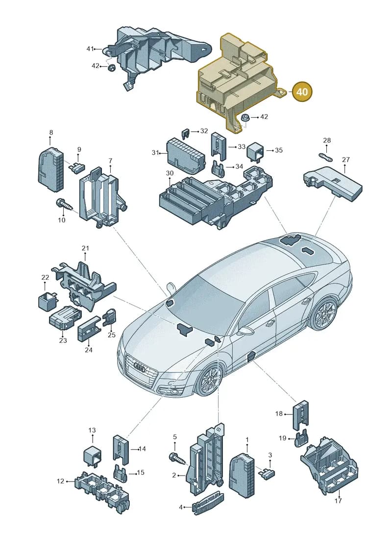 4G0907392 — Audi RS7 Sportback (2013-2018) diagram 765937000, position 40