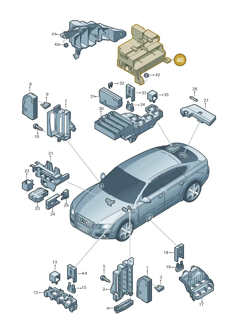 4G0907392A — Audi A7 Sportback (2014-2018) diagram 711937000, position 40