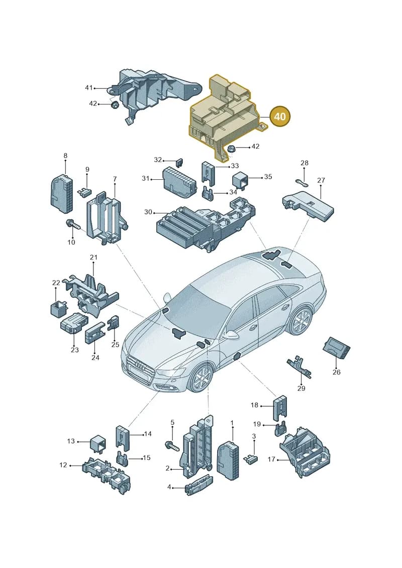 4G0907392A — Audi A6 1.8 (2015-2019) diagram 887937000, position 40