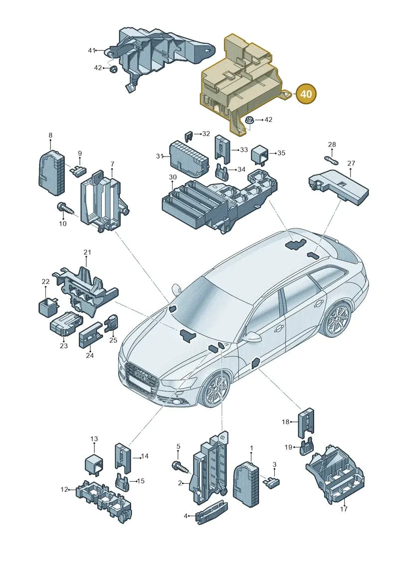 4G0907392 — Audi RS6 Avant (2013-2018) diagram 758937000, position 40