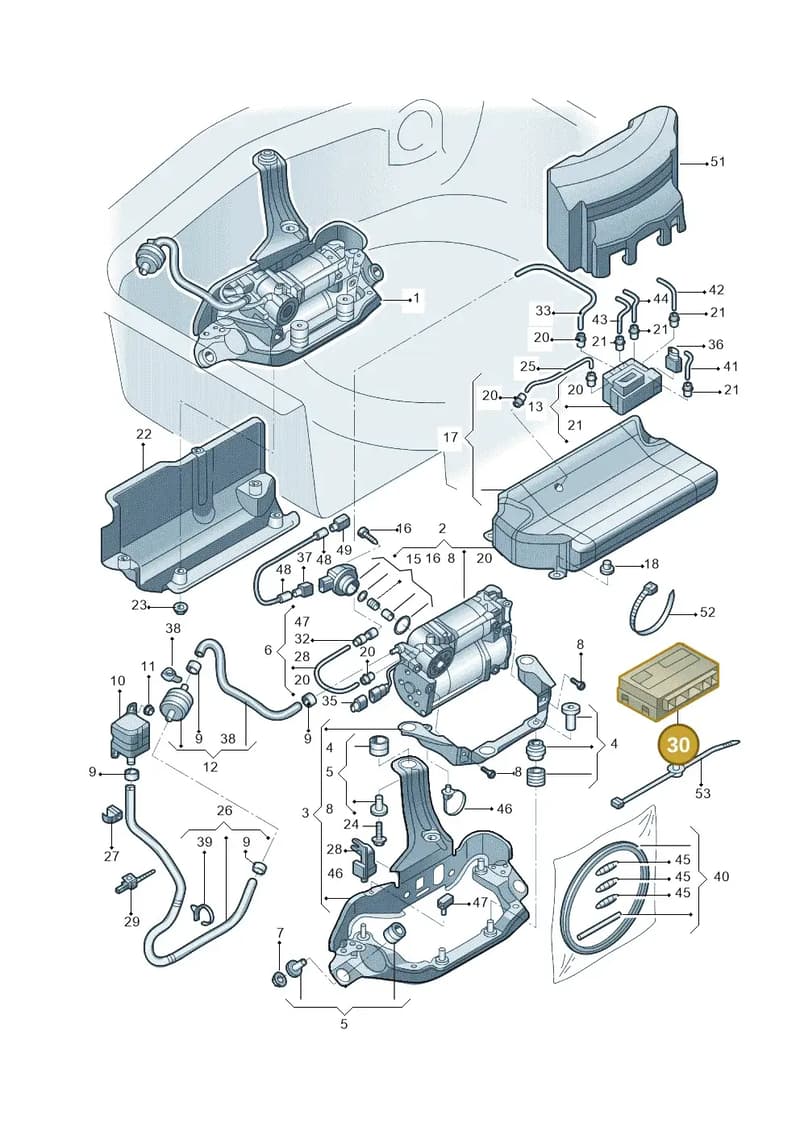 4G0907553G — Audi A6 1.8 (2015-2019) diagram 887616030, position 30
