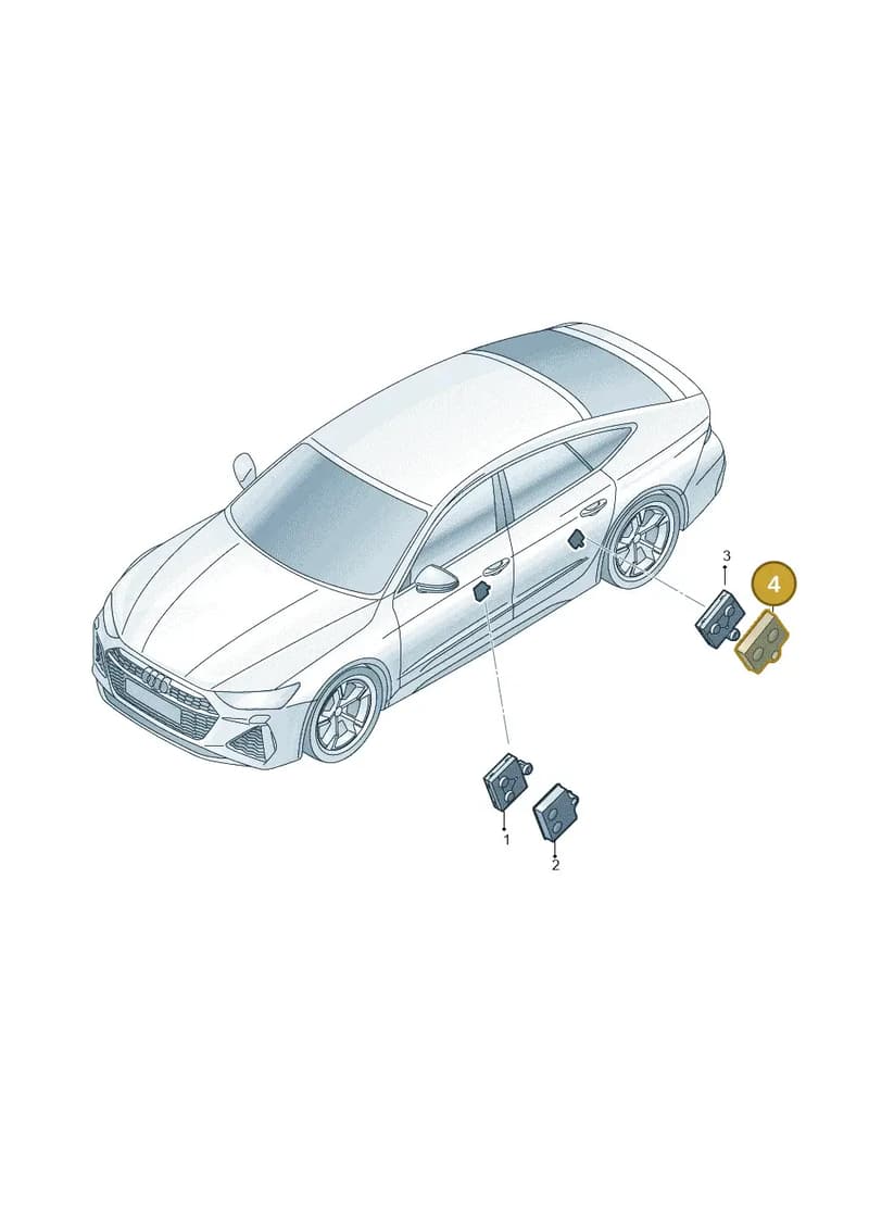 4G0907577 — Audi RS7 Sportback (2019-2025) diagram 538959100, position 4