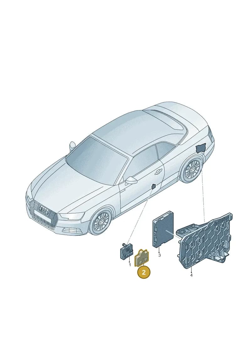 4G0907577 — Audi A5 Cabriolet (2016-2025) diagram 848959100, position 2