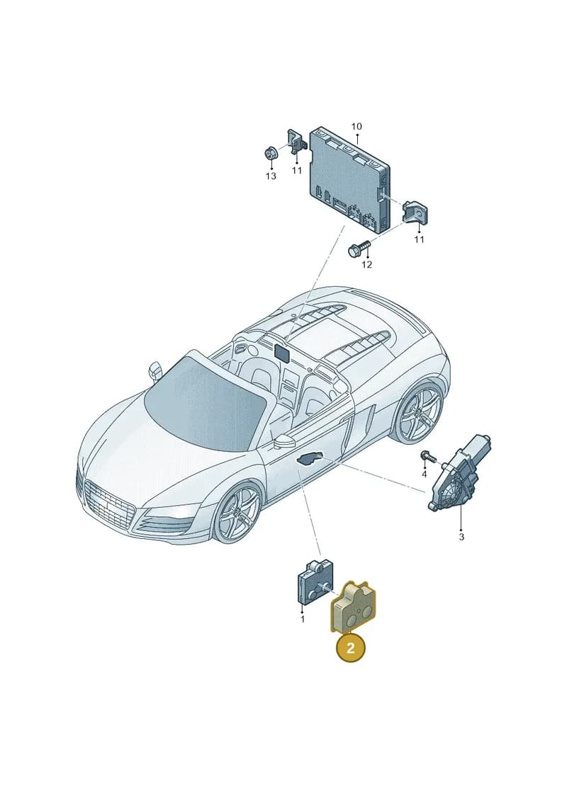 4G0907577 — Audi R8 Spyder (2015-2024) diagram 872959150, position 2