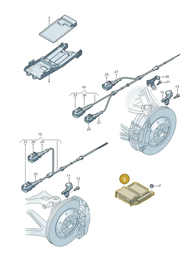 4G0907637L — Audi R8 Spyder (2015-2024) diagram 872927000, position 1