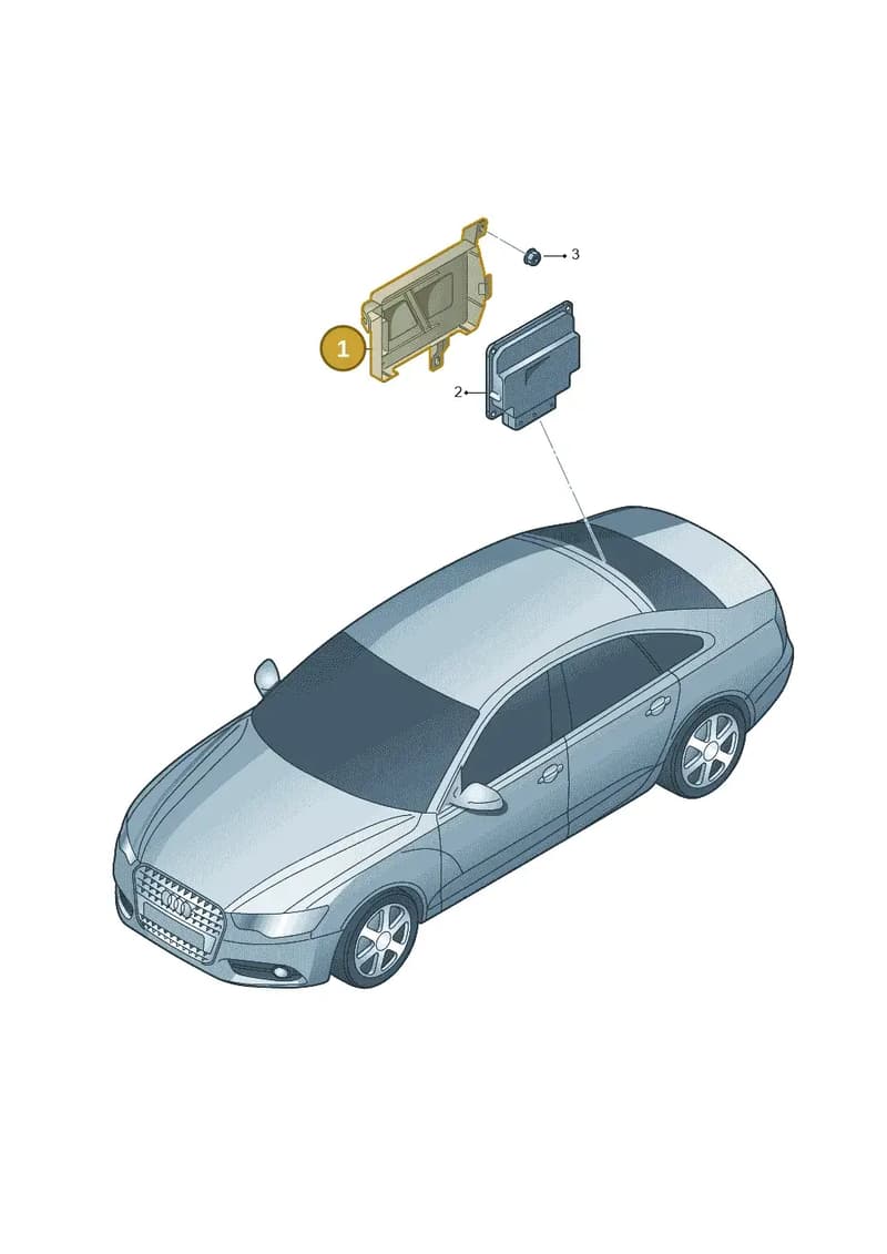 4G0907713 — Audi A6 (2014-2018) diagram 717907250, position 1