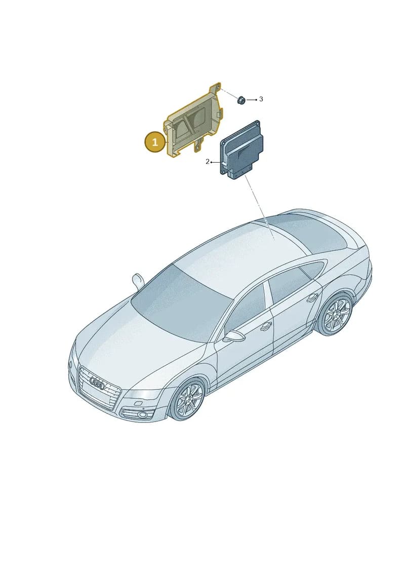 4G0907713 — Audi RS7 Sportback (2013-2018) diagram 765907250, position 1