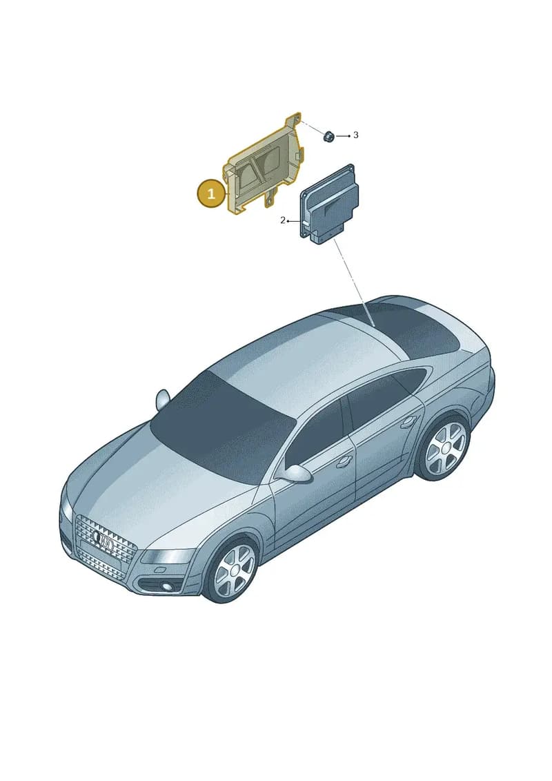 4G0907713 — Audi A7 Sportback (2014-2018) diagram 711907250, position 1