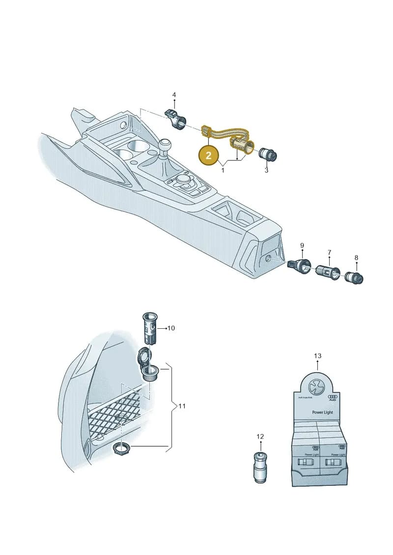 4G0919321 — Audi Q2 (2016-2025) diagram 803919900, position 2