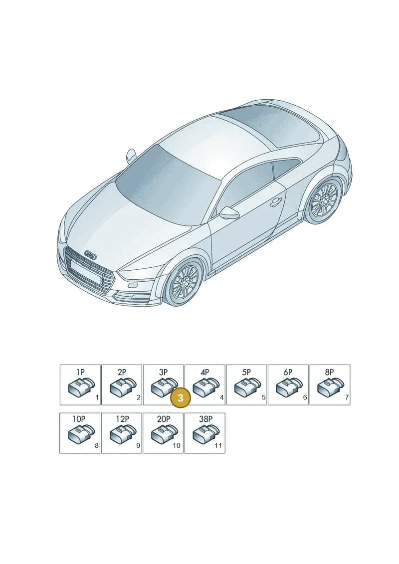 4G0919321 — Audi TTS (2014-2023) diagram 850971820, position 3
