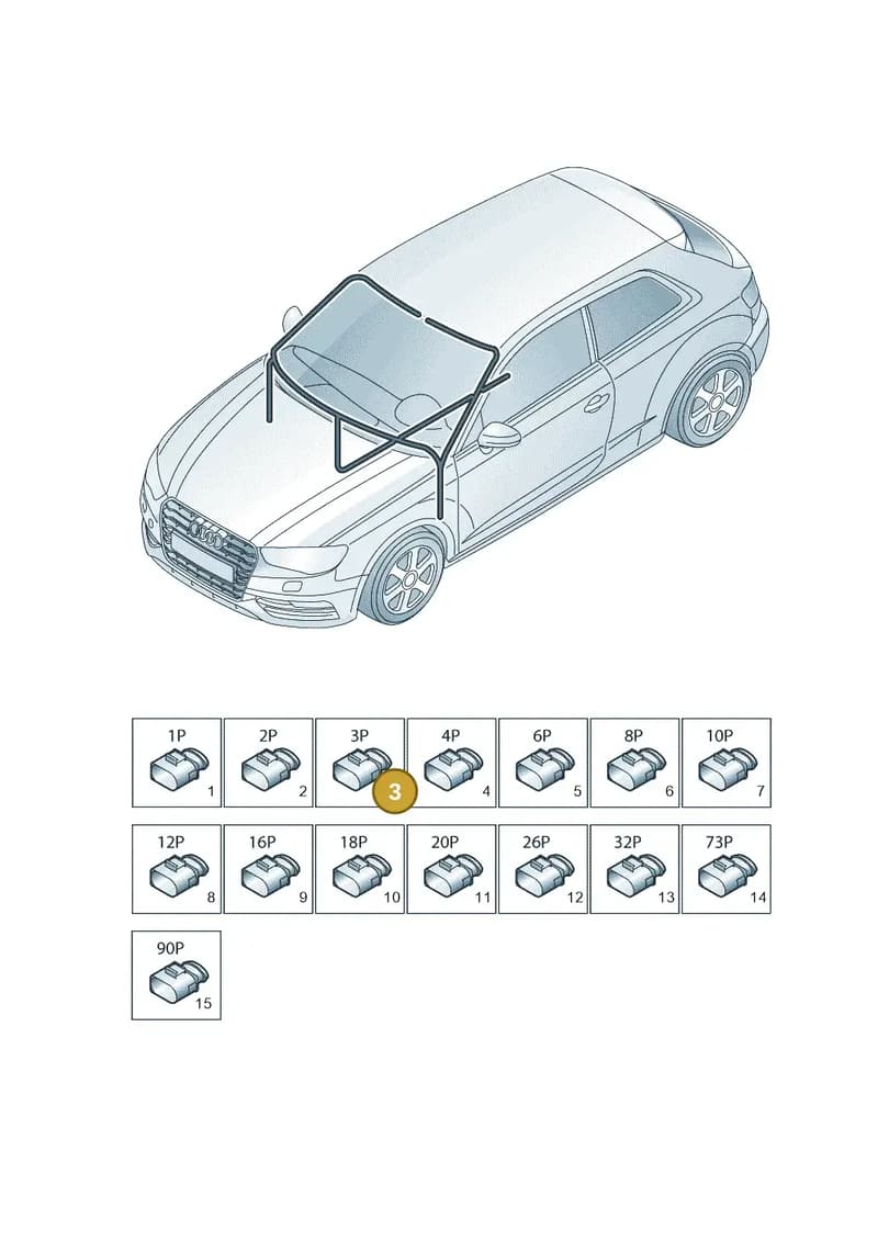 4G0919321A — Audi A3 Sportback (2012-2016) diagram 745971810, position 3