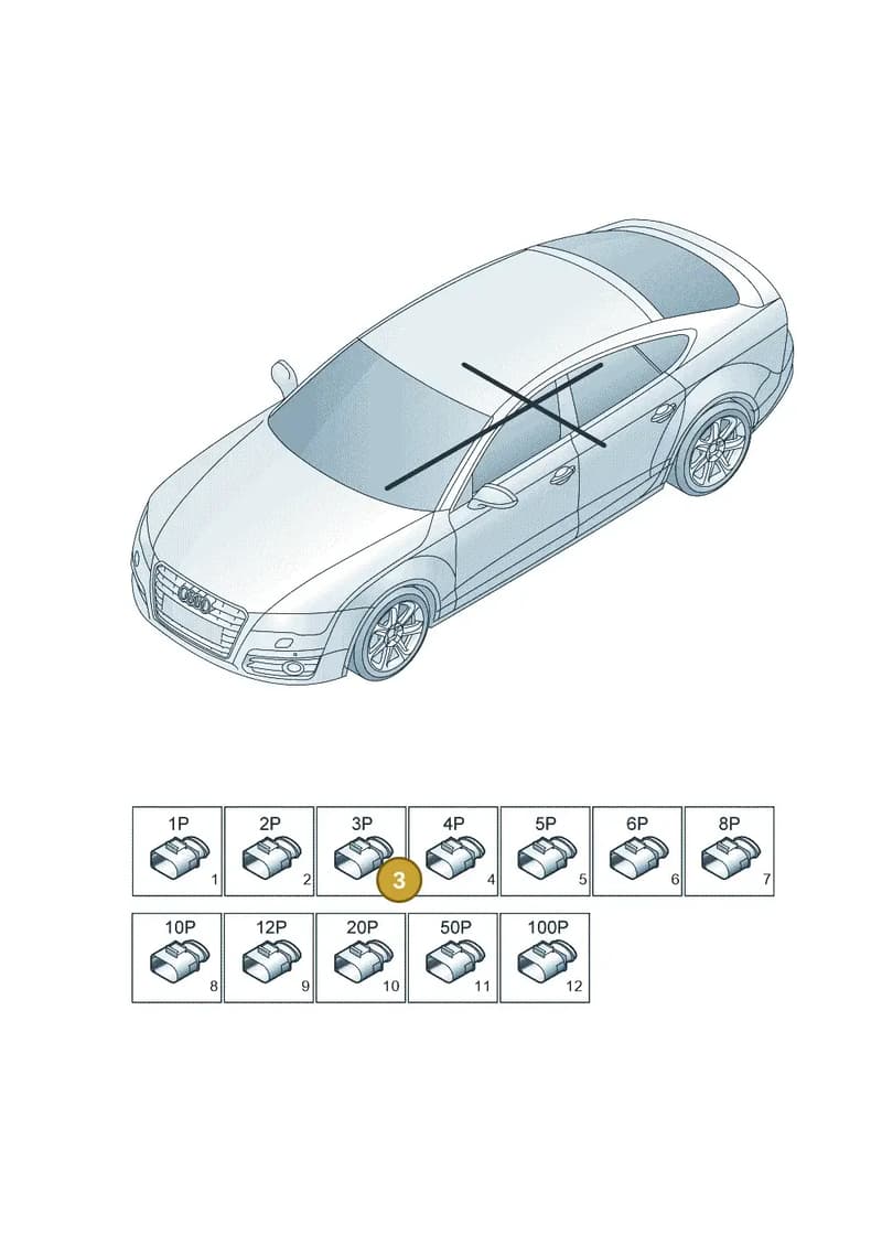 4G0919321A — Audi A7 Sportback (2014-2018) diagram 765971820, position 3