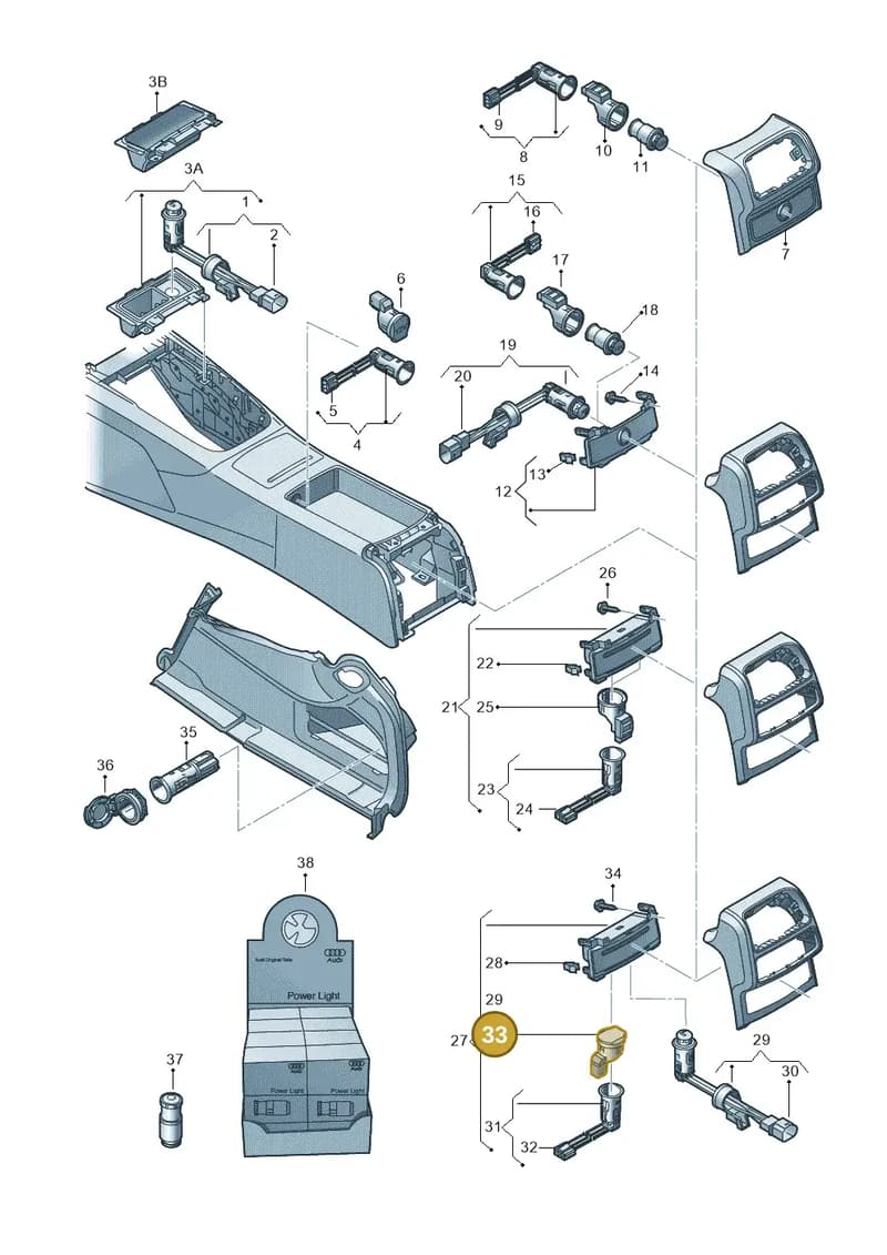 4G0919340 — Audi A6 Avant (2012-2018) diagram 717919900, position 33