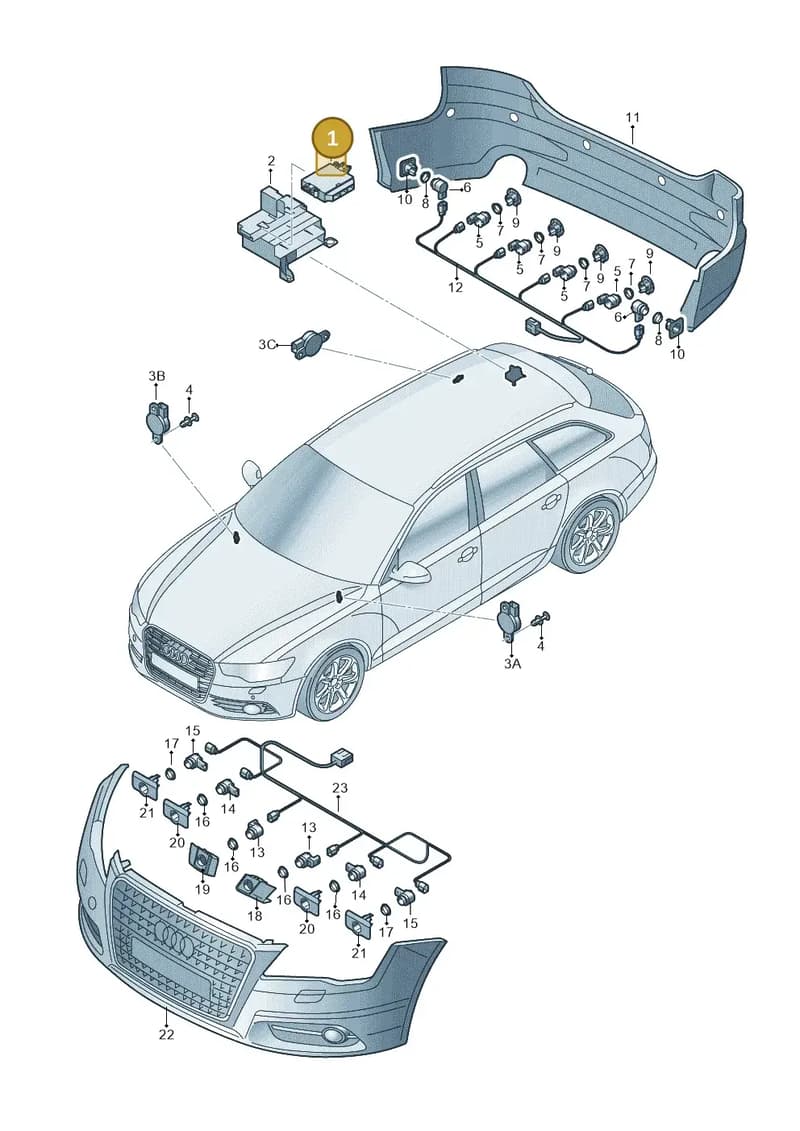4G0919475L — Audi RS6 Avant (2013-2018) diagram 758919200, position 1