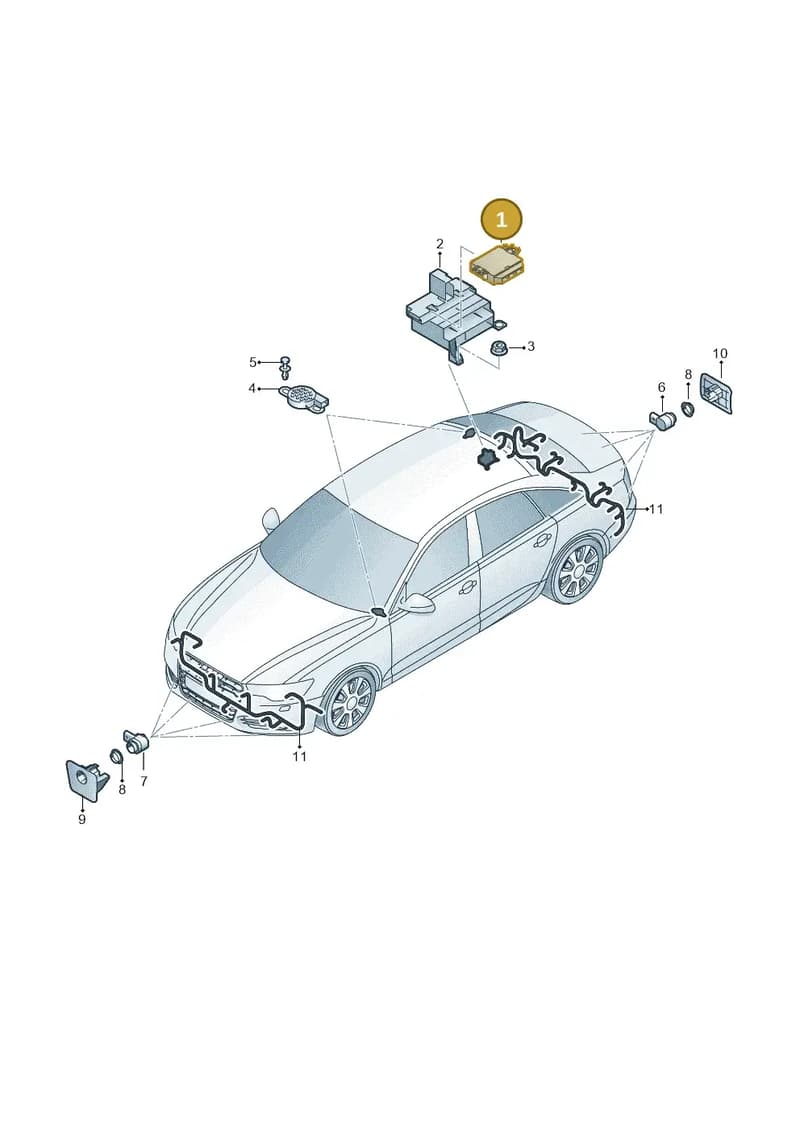 4G0919475L — Audi A6 (2014-2018) diagram 798919200, position 1