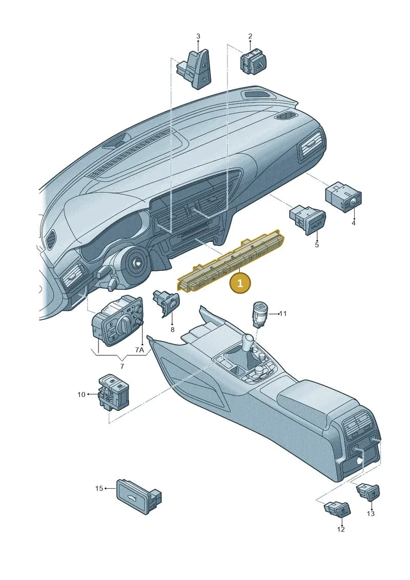 4G0927137G6PS — Audi A6 (2014-2018) diagram 711941500, position 1