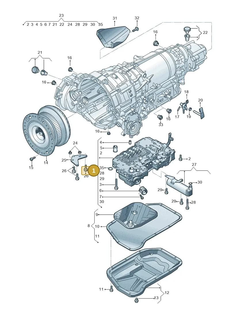 4G0927158BK — Audi RS6 Avant (2013-2018) diagram 696325800, position 1