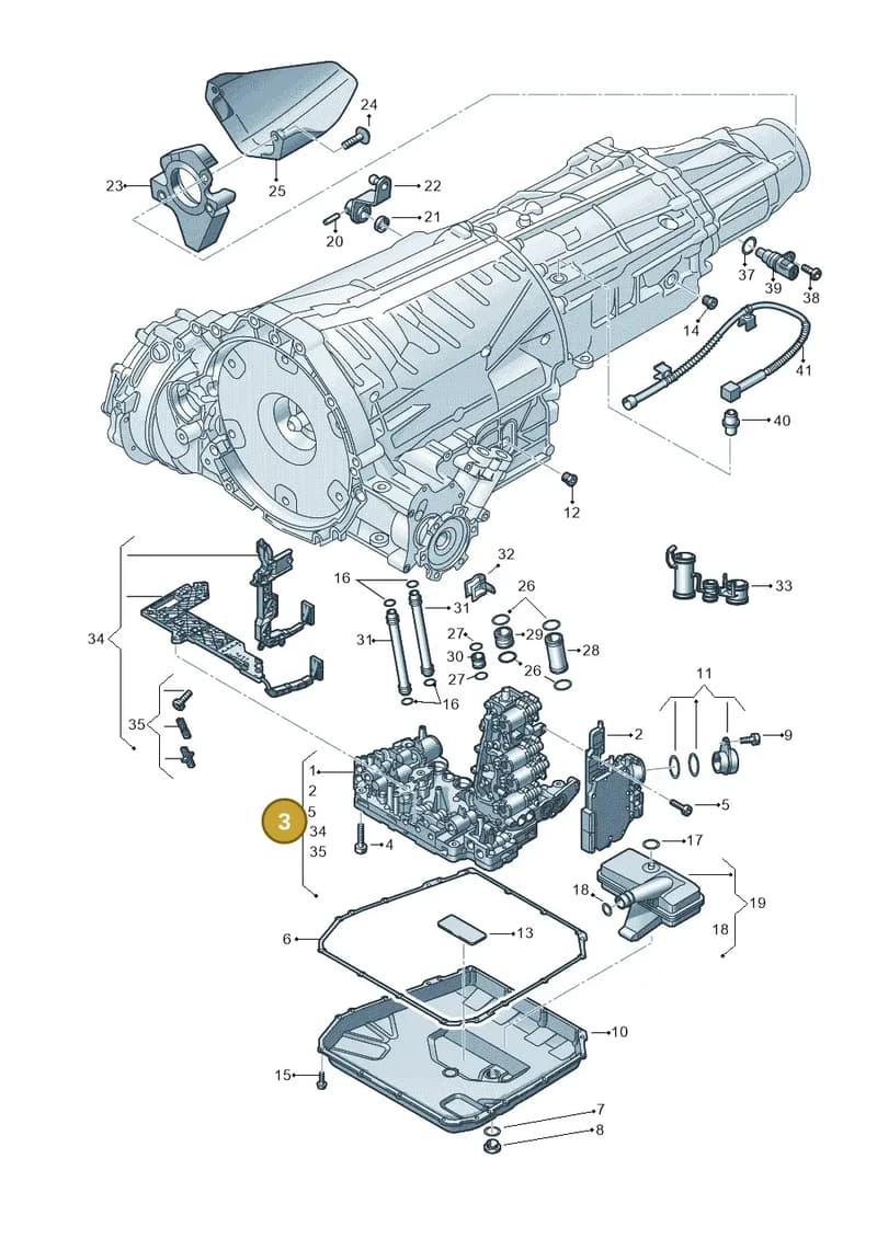 4G0927166L — Audi A6 Avant (2012-2018) diagram 647325800, position 3