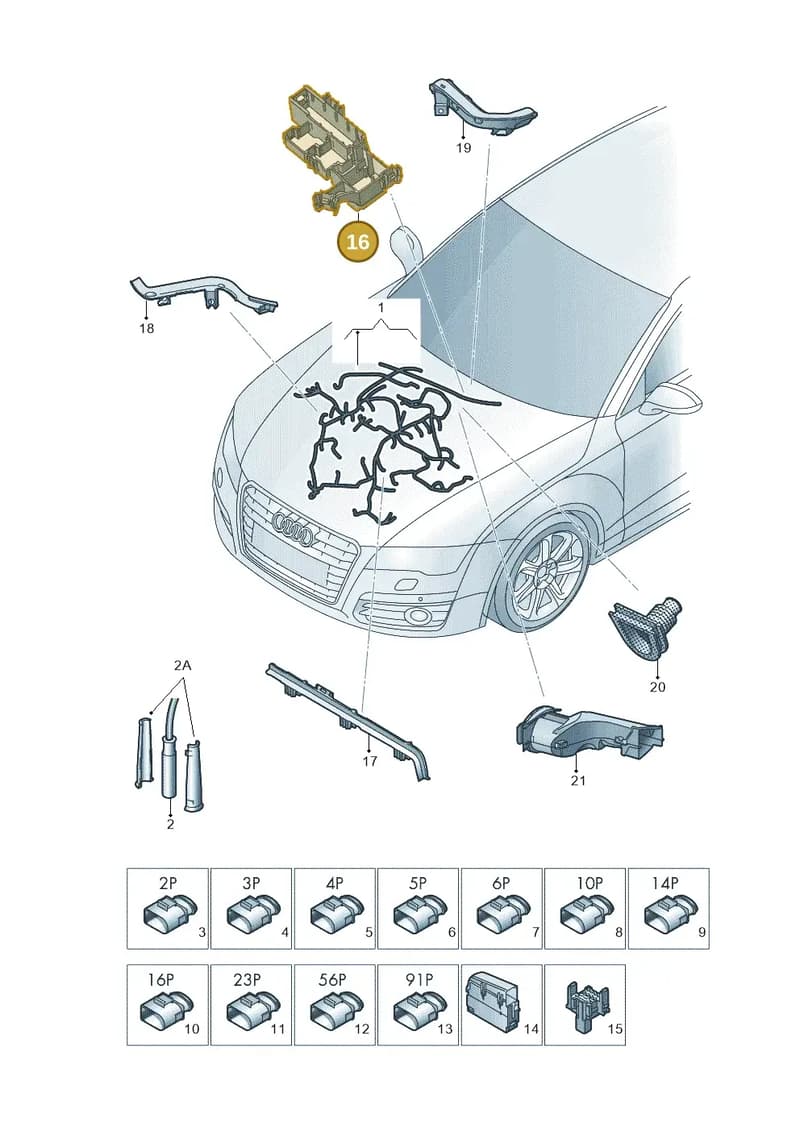 4G0937503C — Audi A6 (2014-2018) diagram 798971450, position 16