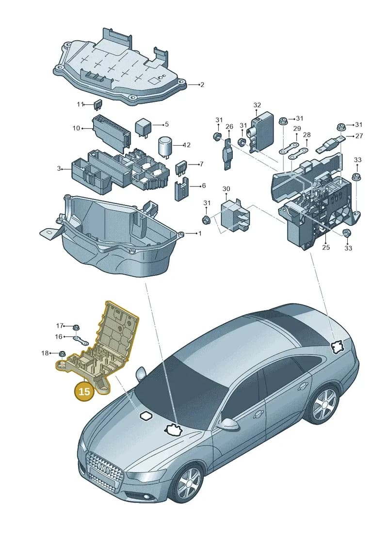 4G0937517 — Audi A6 2.0 tdi (2010-2015) diagram 717937200, position 15