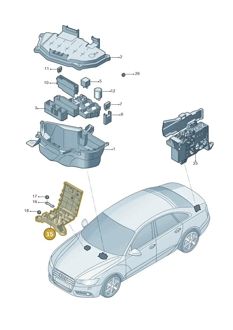4G0937517 — Audi A6 1.8 (2015-2019) diagram 887937020, position 15