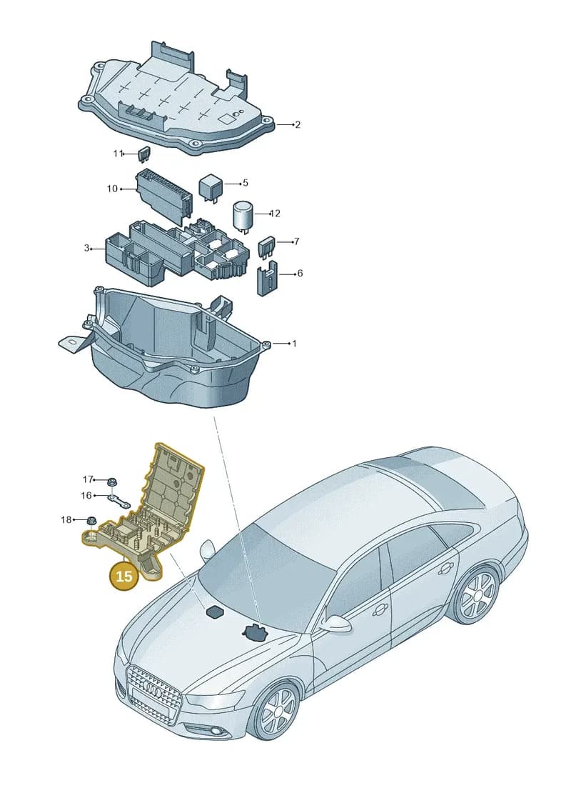 4G0937517B — Audi A6 (2014-2018) diagram 798937200, position 15