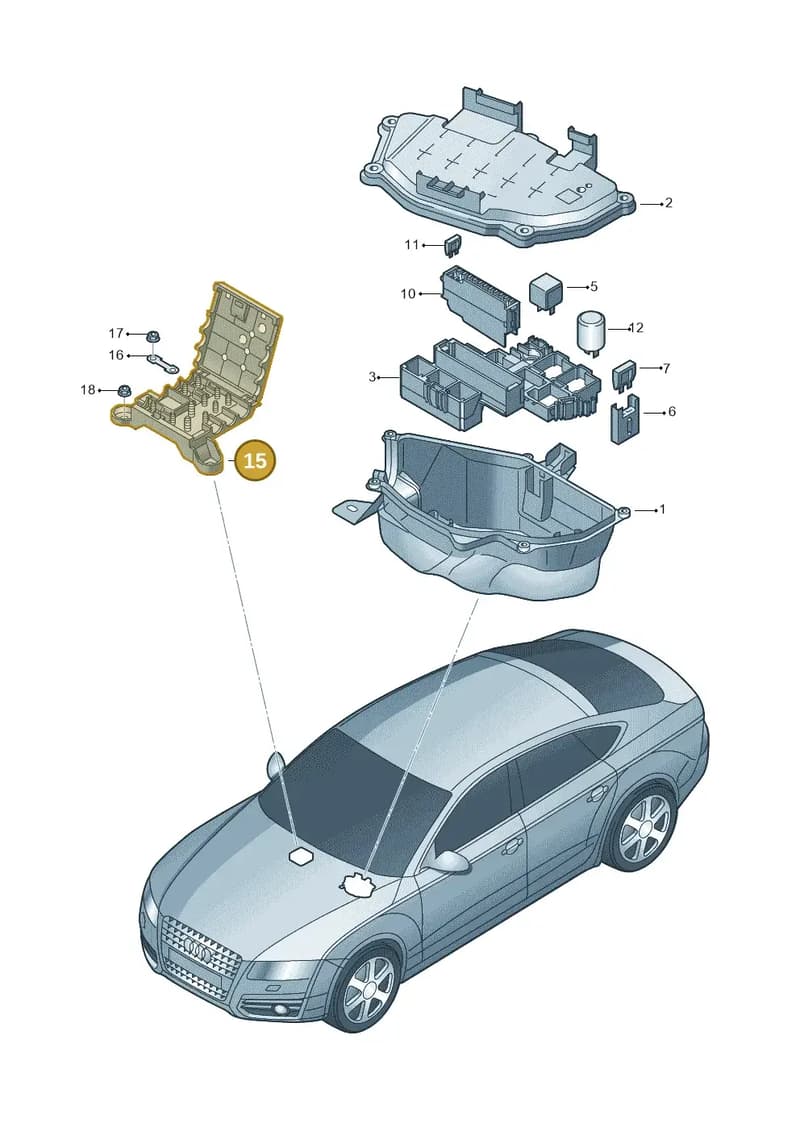 4G0937517 — Audi A7 Sportback (2014-2018) diagram 711937200, position 15
