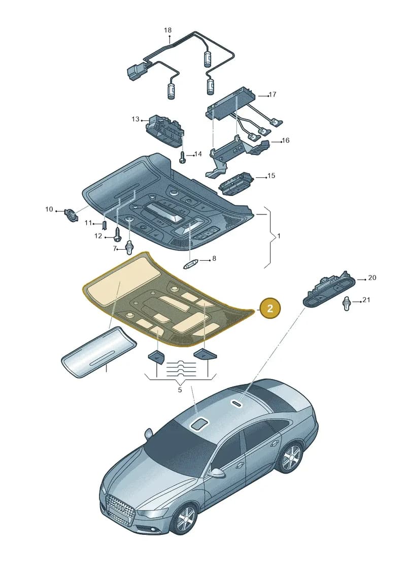 4G0947139FET1 — Audi A6 (2014-2018) diagram 717947000, position 2